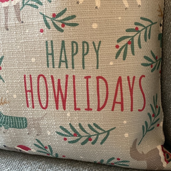 Dog Christmas NWOT pillow 16x16” - Picture 2 of 4